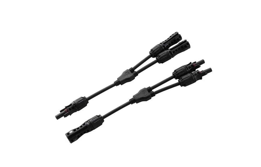 Solar Connector Photovoltaic Panel Adaptor Y Branch Plug 1 to 2 Parallel