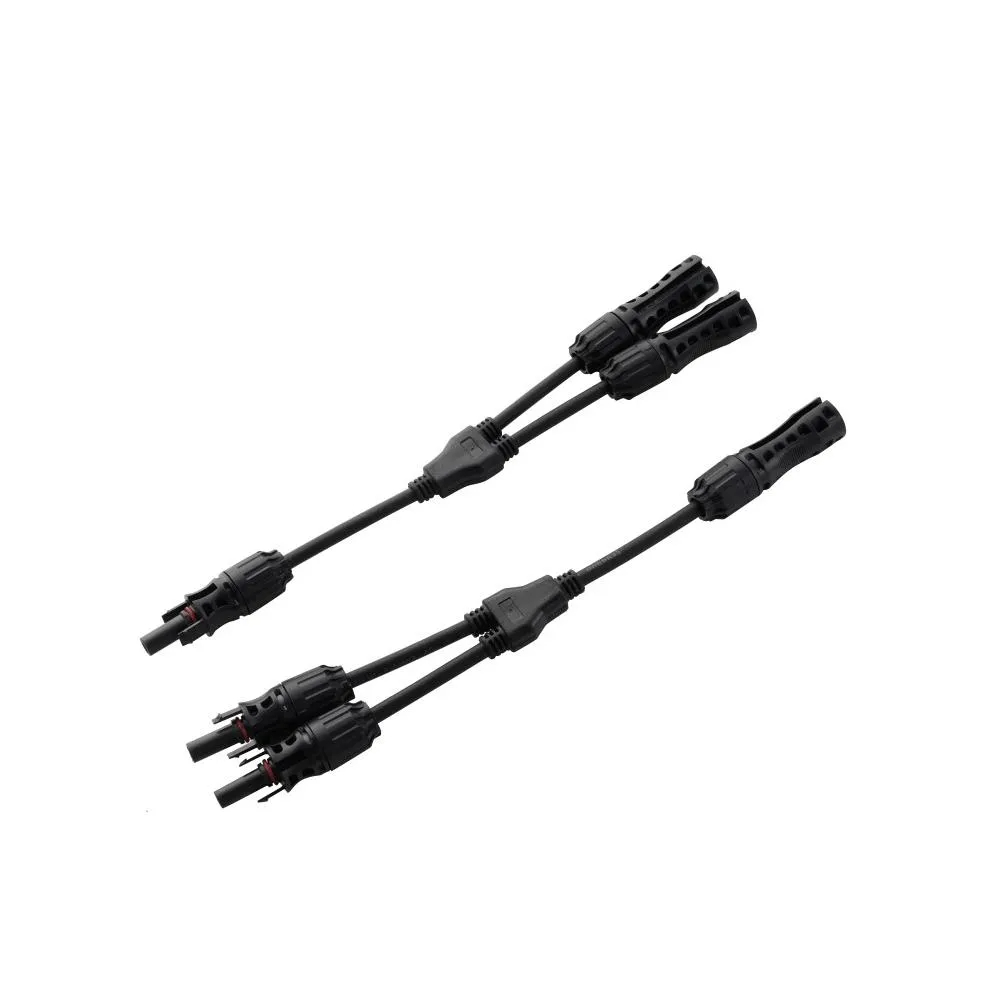 Solar Connector Photovoltaic Panel Adaptor Y Branch Plug 1 to 2 Parallel