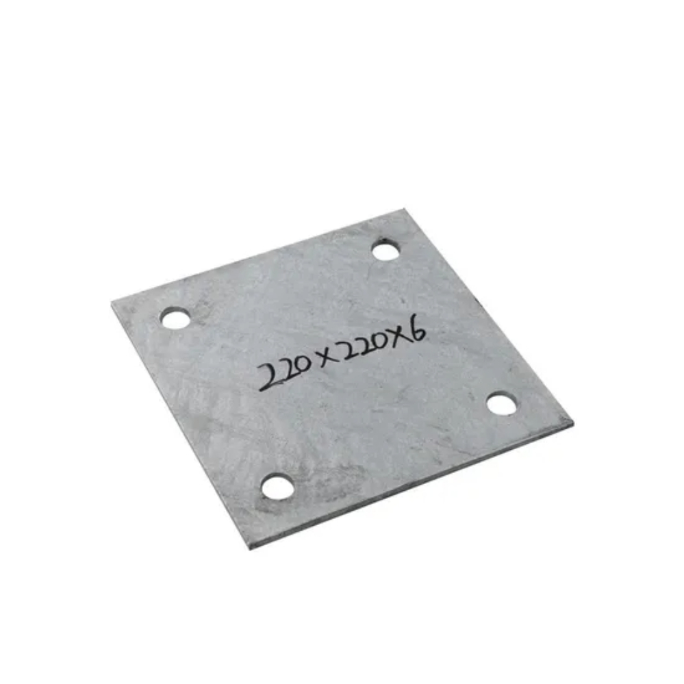 High Strength Steel Solar Anchor Plate for Ground Mounted PV Structure Connection