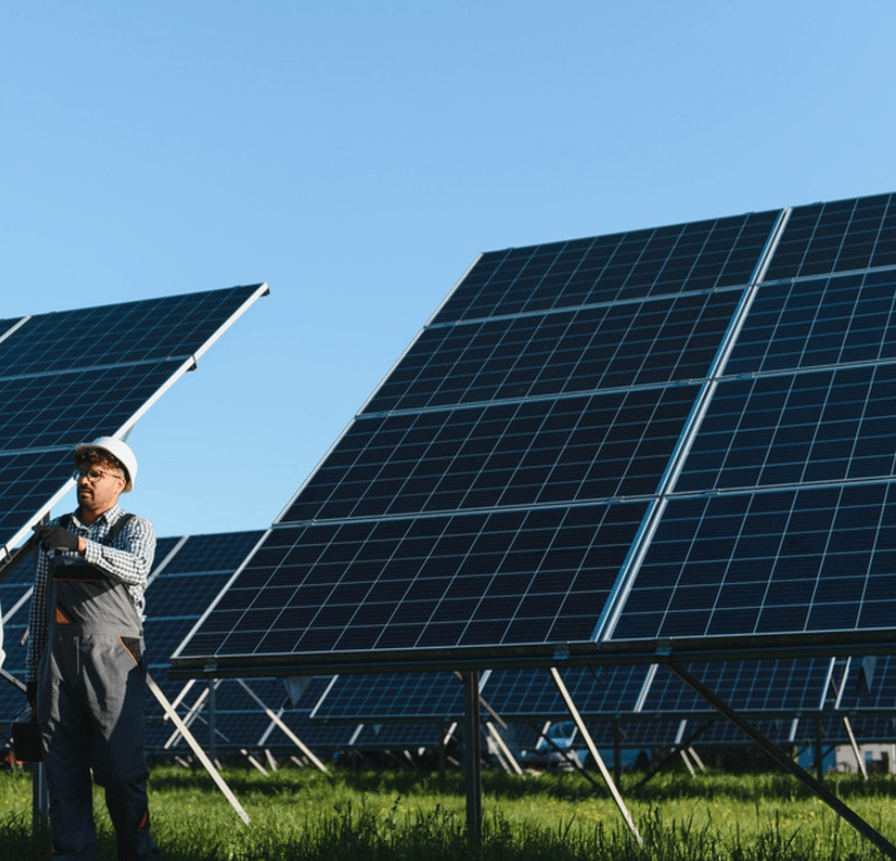 Innovative Solar Energy System Mounting for Large Crop Fields