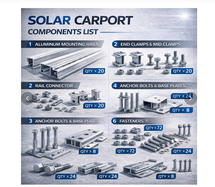 Aluminum Flat Roof Solar Mounting System