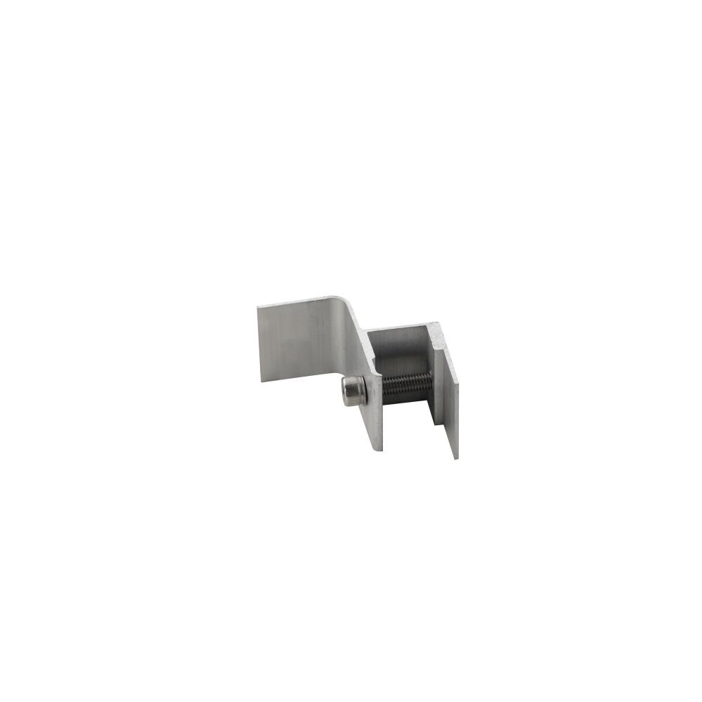 Sturdy aluminum solar snow guard clamp stops heavy snow sliding down from solar panel surfaces.
