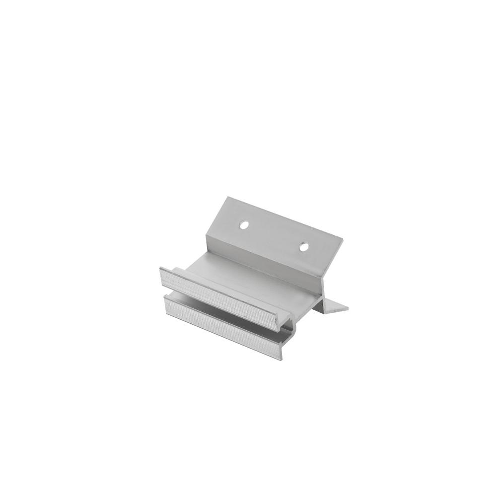 Sturdy aluminum rail‑less clamp firmly holds solar panels without mounting rails on metal roof.